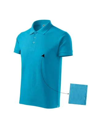 Bavlnená polokošeľa Malfini M MLI-21244 tyrkysová