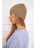 Tenká čiapka Grace K211 tmavo béžová