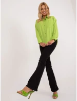 Košeľa BA KS 0274.47 limetkovo zelená