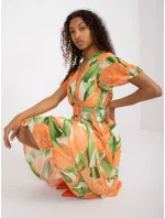 Šaty DHJ SK 15967.54P oranžová