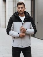 Pánska sivá zimná bunda s kapucňou FashionStreet TX4900