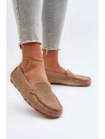 Dámske semišové mokasíny tmavobéžové Ranica Dámske semišové mokasíny tmavobéžové Ranica
