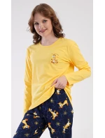 Dámske dlhé pyžamo Žirafy Dámske dlhé pyžamo Žirafy