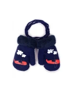 Rukavice RED-011C Kožušina so šnúrkou