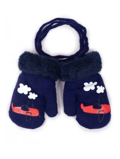 Rukavice RED-011C Kožušina so šnúrkou