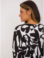 Blúzka D73771M11186A čierna a biela