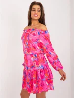 WN SK 8282 šaty.32 tmavoružová