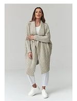 Zapínanie svetra model 226880 Makadamia