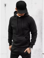 Pánska mikina s kapucňou čierna FashionStreet BX5559 Pánska mikina s kapucňou čierna FashionStreet BX5559