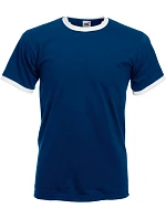 Tričko Fruit of the Loom Ringer T Racerback 16.1168 tmavomodré/biele Tričko Fruit of the Loom Ringer T Racerback 16.1168 tmavomodré/biele