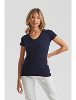 Fruit of the Loom Lady-Fit Iconic 150 T-shirt s výstrihom do V Dámske tričko s výstrihom do V 16.1444 tmavomodrá