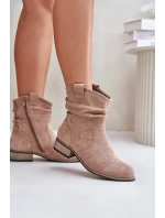 Dámska členková obuv 24BT02-3046 Brown taupe - Jezzi