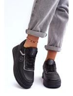 Damskie Buty Sportowe Sneakersy Big Star MM274232 Czarne