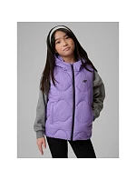 Dievčenská bunda bez rukávov s kapucňou 4F 4FJRSS26TVJAF355-51S deti