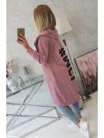 Tmavo ružová bunda s potlačou Tmavo ružová bunda s potlačou