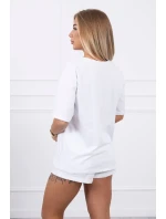 Kúzelná blúzka s potlačou biela Kúzelná blúzka s potlačou biela