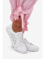 Otevřené polobotky z přírodní kůže Flaria