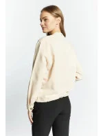 Dámska elegantná mikina s gombíkmi 1110-015 Béžová - Monnari