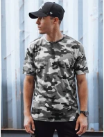 Pánske maskáčové antracitové tričko FashionStreet RX5590