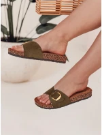 Dámske korkové žabky KORKISTI green FashionStreet ZY0913 Dámske korkové žabky KORKISTI green FashionStreet ZY0913