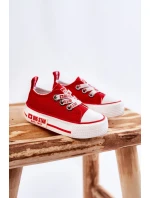 Dziecięce Materiałowe Trampki BIG STAR KK374051 Czerwone
