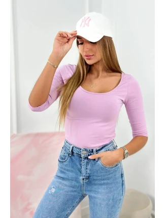 Blúzka s okrúhlym výstrihom svetlo fialová Blúzka s okrúhlym výstrihom svetlo fialová
