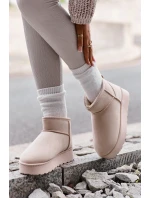 Śniegowce Damskie Na Platformie Ocieplane Futerkiem Jasnobeżowe Xamella Śniegowce Damskie Na Platformie Ocieplane Futerkiem Jasnobeżowe Xamella