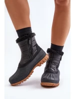 Śniegowce Damskie Ocieplane Futerkiem Na Zamek Lee Cooper LCJ-24-44-2866 Czarne