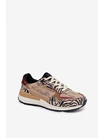 Dámske športové tenisky s potlačou Big Star TT274333 Beige Dámske športové tenisky s potlačou Big Star TT274333 Beige