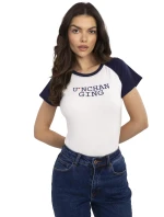 NM TS Tričko V7939.50 tmavomodrá a biela