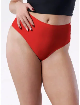 Dámske nohavičky Maxi Simple String Red - Julimex Dámske nohavičky Maxi Simple String Red - Julimex