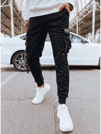 Pánske bojové nohavice čierne FashionStreet UX4203