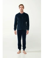 Vamp - Zamatové pruhované pyžamo 21710 - Vamp Vamp - Zamatové pruhované pyžamo 21710 - Vamp