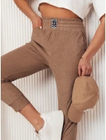 Dámske manšestrové nohavice LORIST camel FashionStreet UY2057