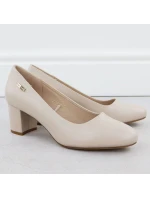 Lodičky Sergio Leone PB178 v nude farbe s ihlovým podpätkom