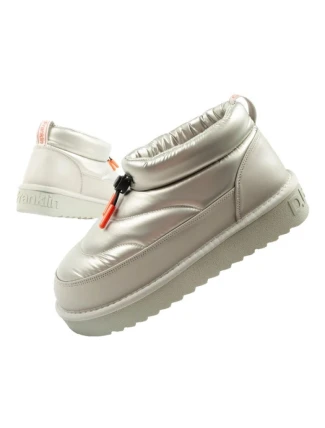 D.Franklin snehové topánky ženy zimné módne zateplené topánky strieborné ženy