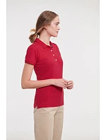 Russell Athletic 566F Dámske elastické polo tričko z piké 10.566F light oxford Russell Athletic 566F Dámske elastické polo tričko z piké 10.566F light oxford