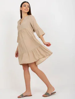 Dámske šaty D73761M30214C béžové - FPrice