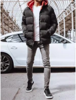 Pánska obojstranná zimná bunda čierna FashionStreet TX4217
