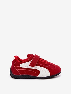 Detská športová obuv na suchý zips Red Perrin