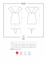 Košieľka 821-CHE chemise - Obsessive