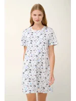 Vamp - Bavlnená nočná košeľa s krátkym rukávom 21952 - Vamp Vamp - Bavlnená nočná košeľa s krátkym rukávom 21952 - Vamp