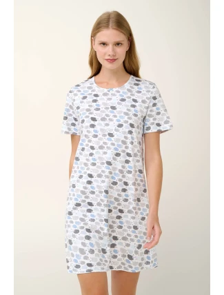 Vamp - Bavlnená nočná košeľa s krátkym rukávom 21952 - Vamp Vamp - Bavlnená nočná košeľa s krátkym rukávom 21952 - Vamp