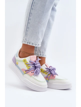 Damskie Sneakersy Eko Skórzane Multikolor Avanalis