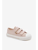 Detské tenisky na suchý zips Big Star TT374174 Beige