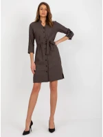 Dámske šaty LK SK 508352 1.38P tmavosivá - FPrice Dámske šaty LK SK 508352 1.38P tmavosivá - FPrice