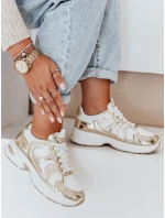 Dámske tenisky s plochou podrážkou GLISSWALK gold FashionStreet ZY1002 Dámske tenisky s plochou podrážkou GLISSWALK gold FashionStreet ZY1002