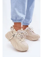 Dámske kožené tenisky GOE TT2N4012 Beige Dámske kožené tenisky GOE TT2N4012 Beige