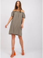 Dámske šaty-D73761M30145G-khaki