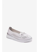 Kožené čižmy LR61-7043 white - S.Barski